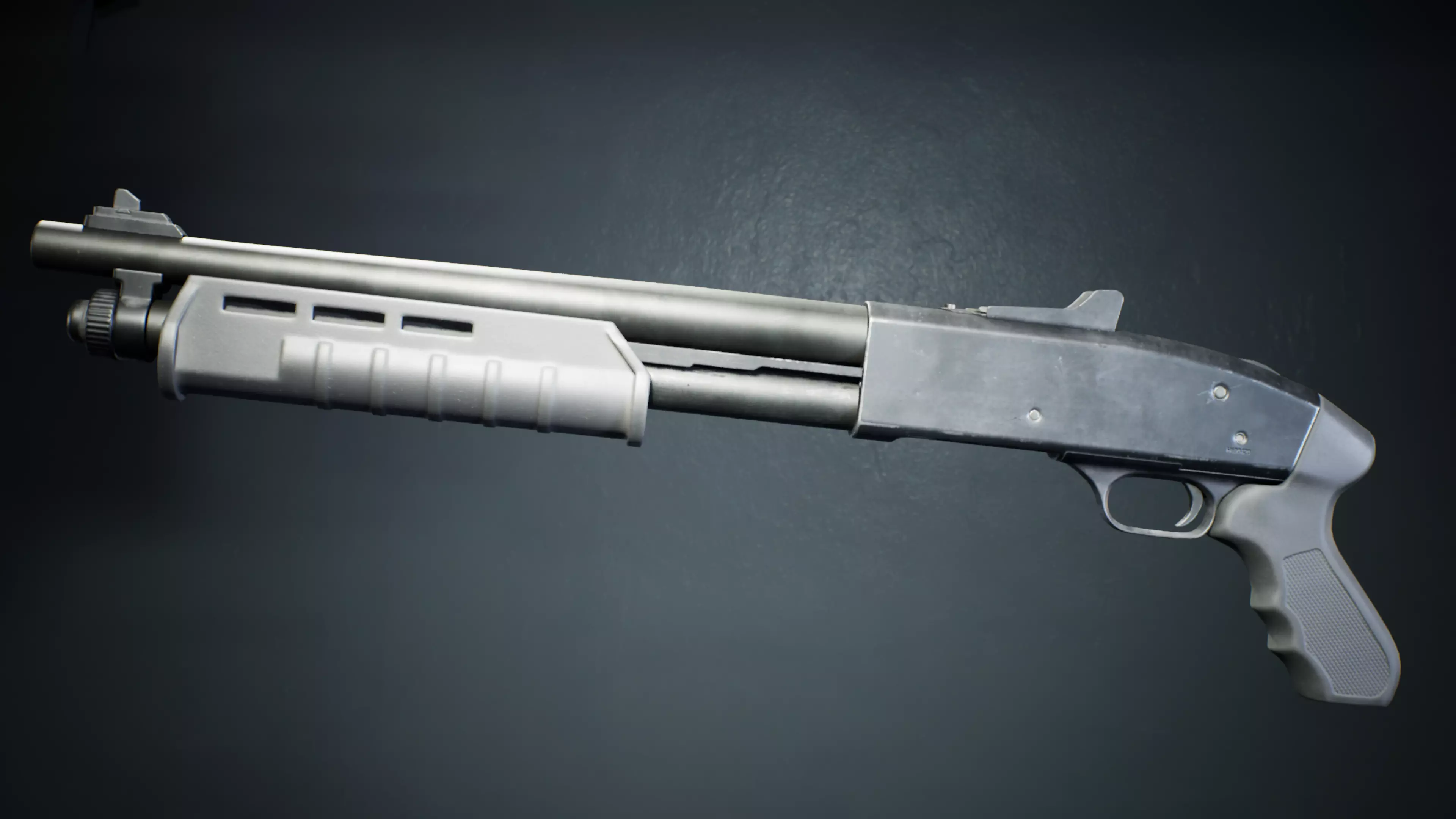 PBR - M590 Shotgun Pistol Grip - Game-Ready 3D Asset Low-poly 3D model_5