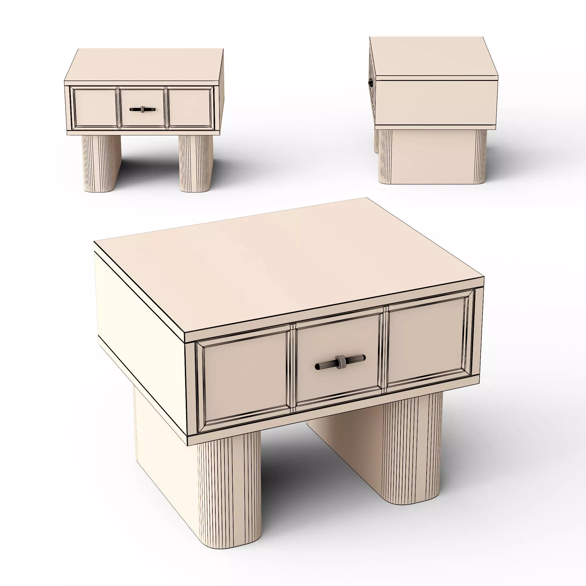 Perton Bedside Table 3D model_2