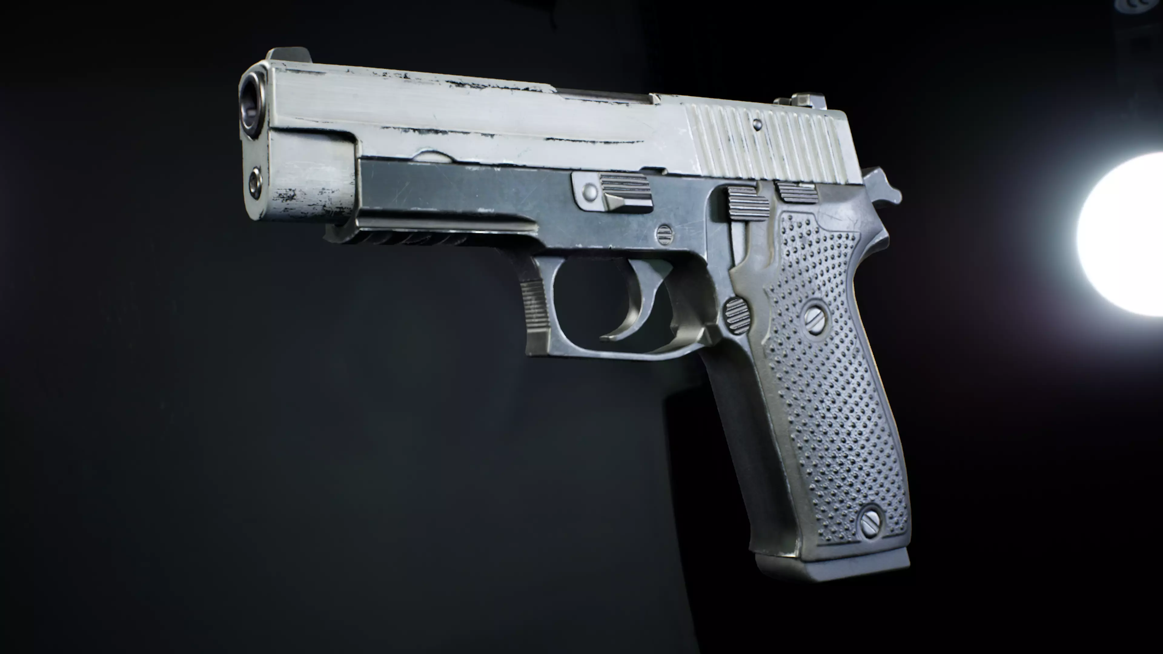 PBR - P2020 Semi-Automatic Pistol - Game-Ready 3D Asset Low-poly 3D model_7