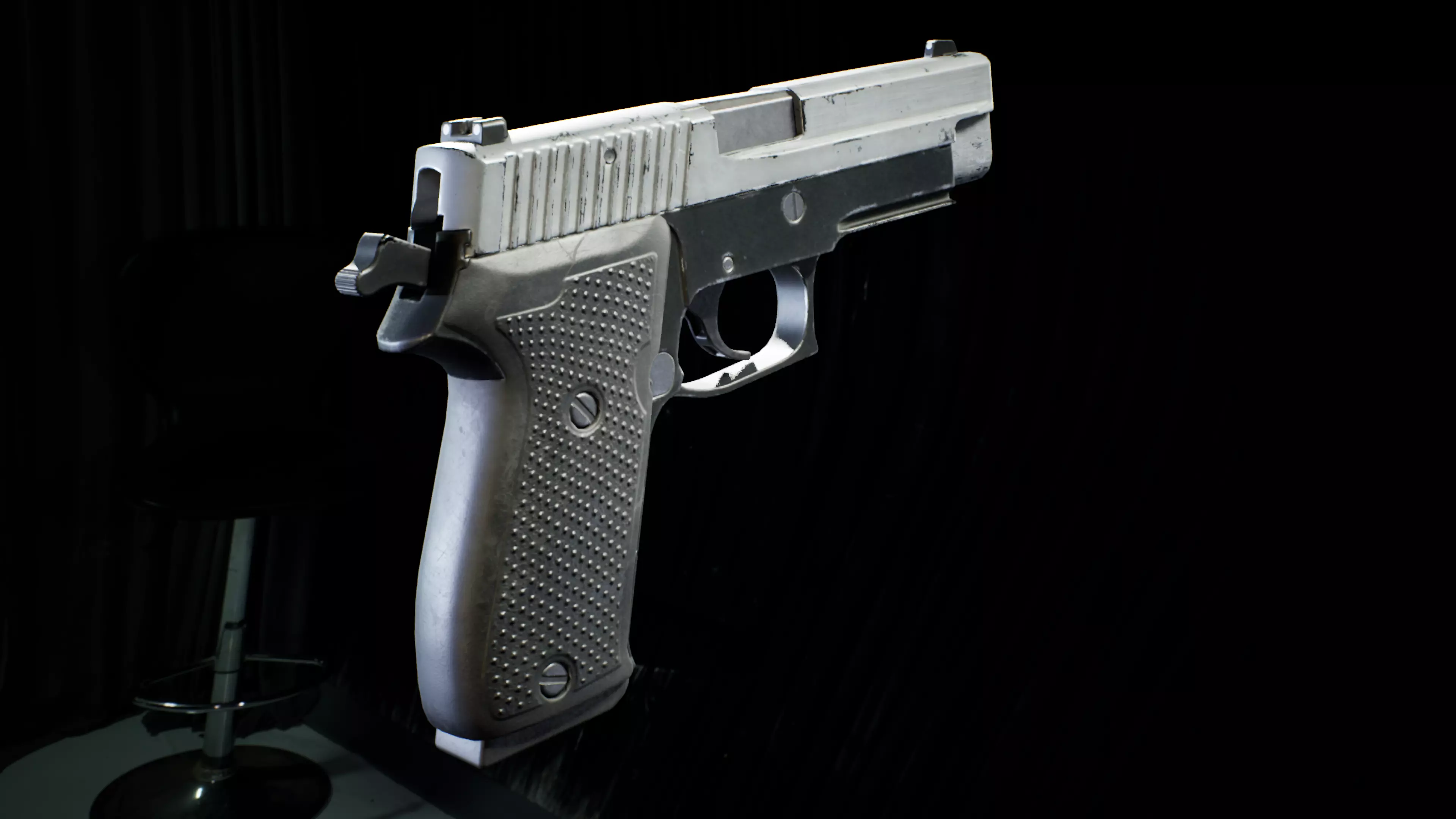 PBR - P2020 Semi-Automatic Pistol - Game-Ready 3D Asset Low-poly 3D model_0