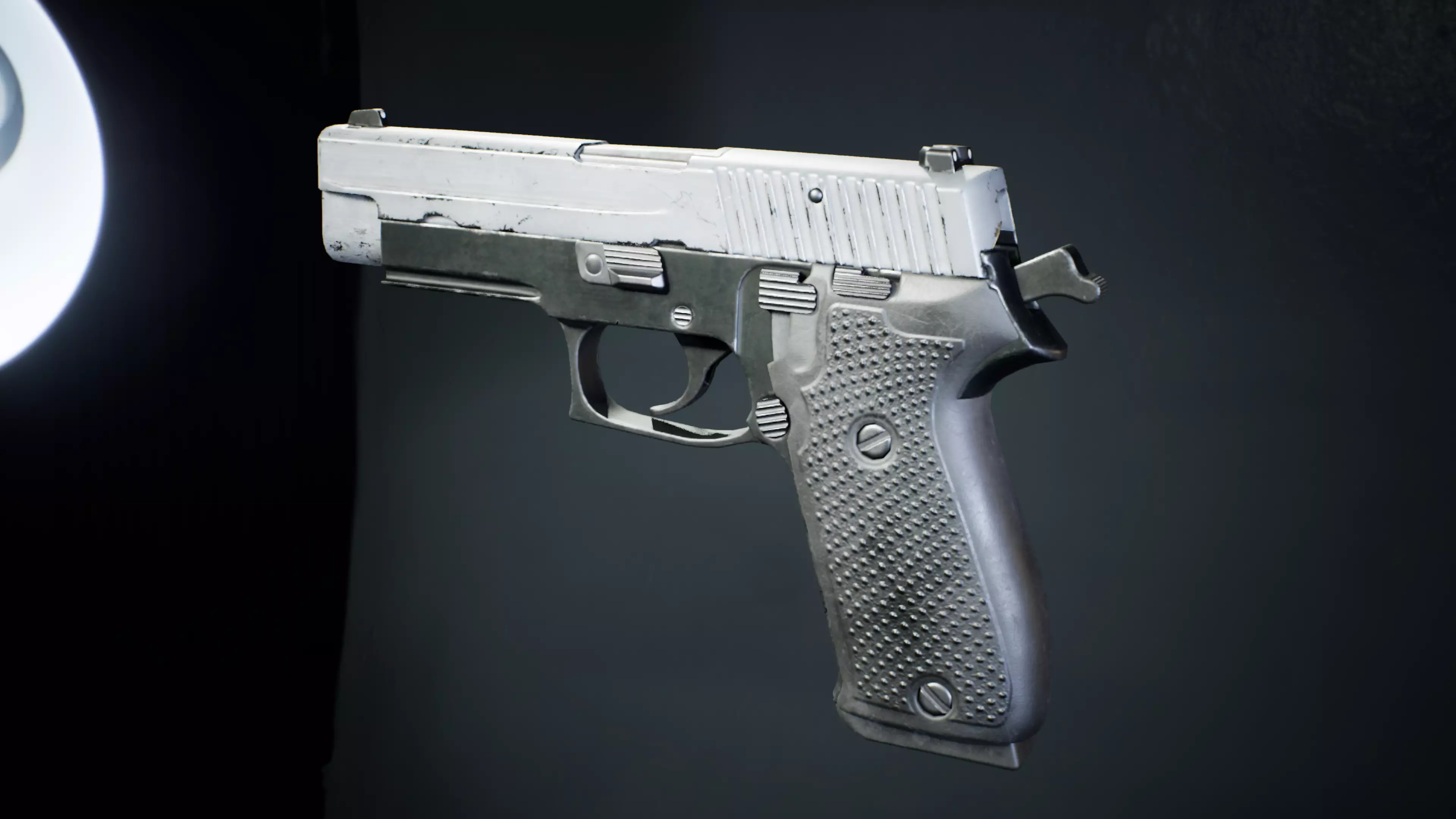 PBR - P2020 Semi-Automatic Pistol - Game-Ready 3D Asset Low-poly 3D model_4