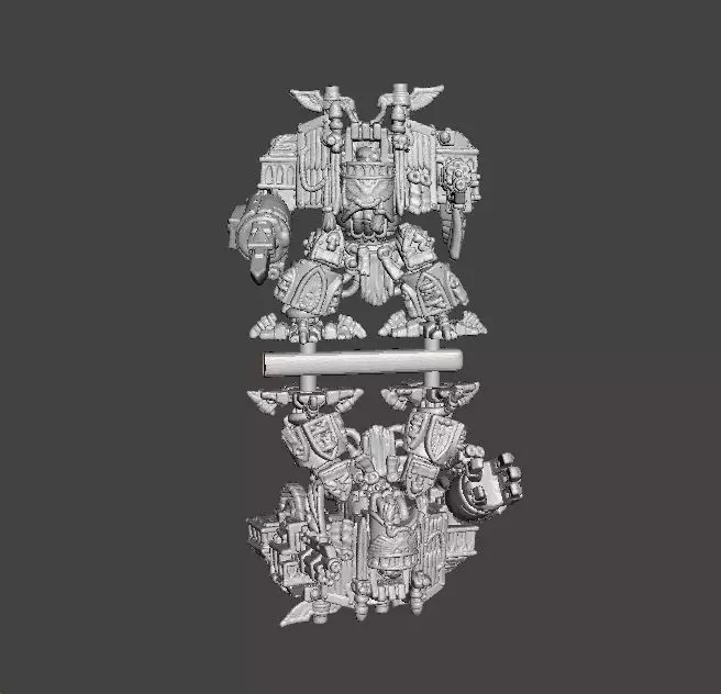 6MM SCALE VENERATED WALKING TOMBS MINIATURE MODELS SCIFI GAMES 3D print model