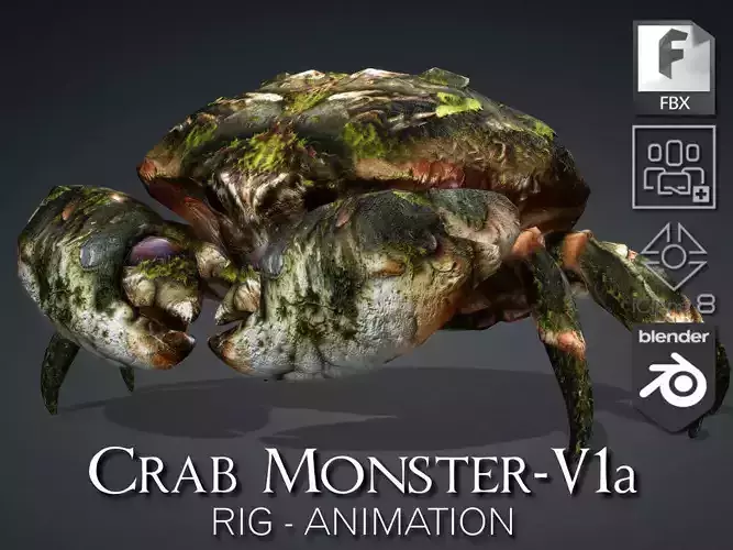 Crab Monster-V1a 3D model