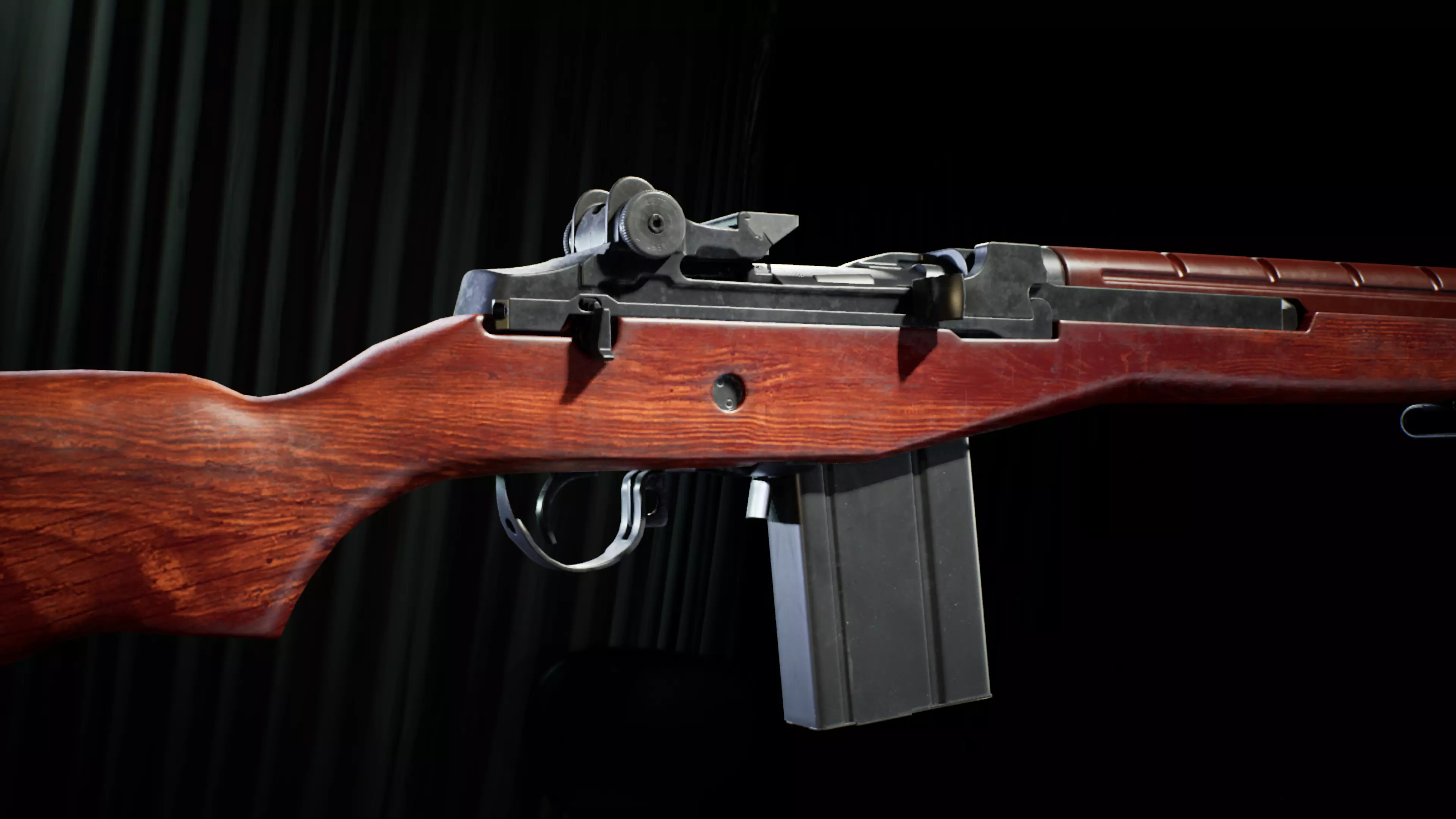 PBR - M14 Woodstock Rifle - Game-Ready 3D Asset Low-poly 3D model_5