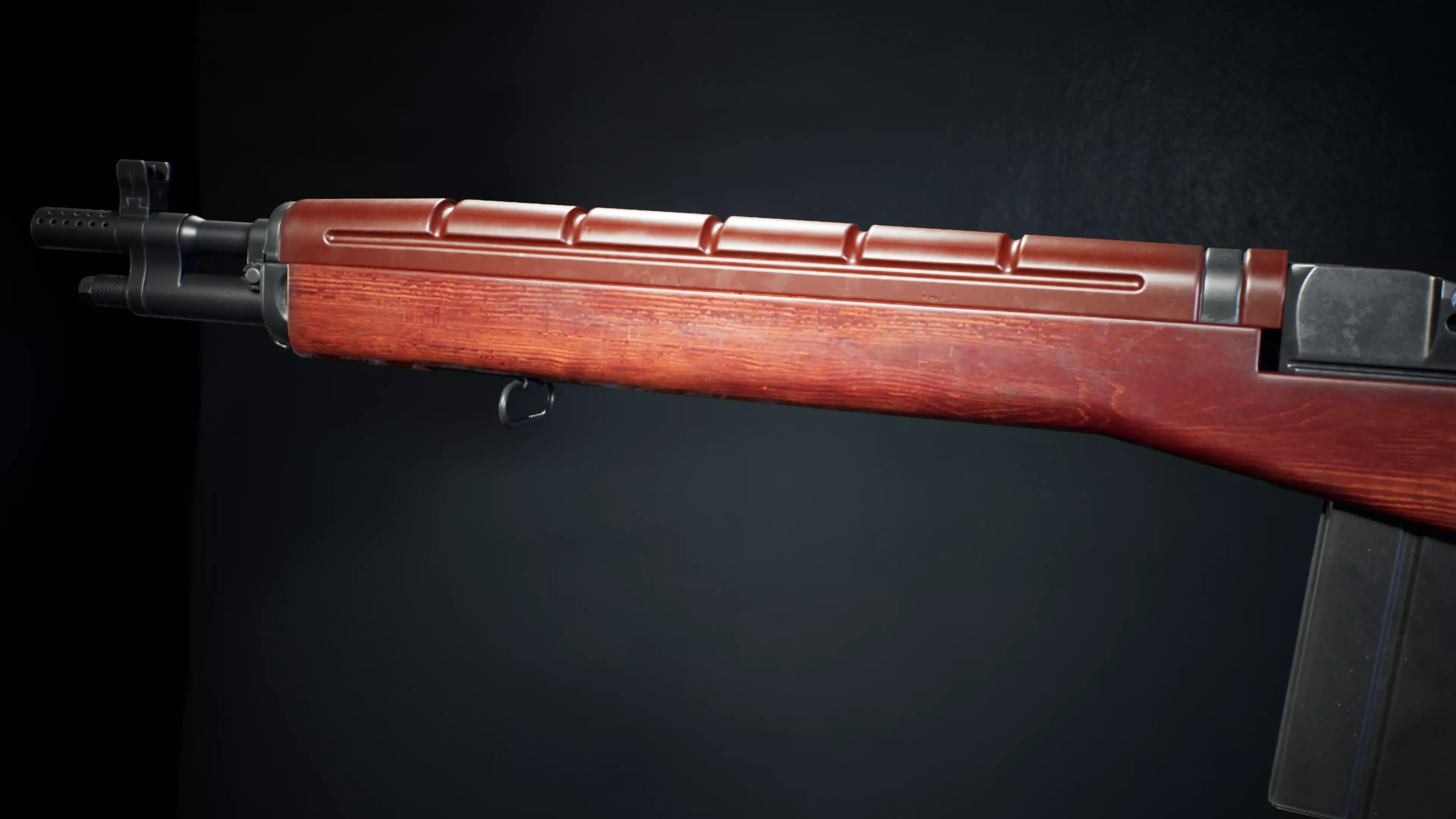 PBR - M14 Woodstock Rifle - Game-Ready 3D Asset Low-poly 3D model_2