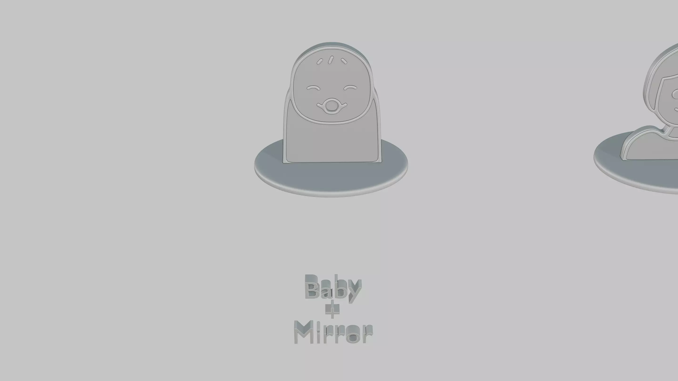 Baby Shower Pack Emoji Statues 3D print model_1
