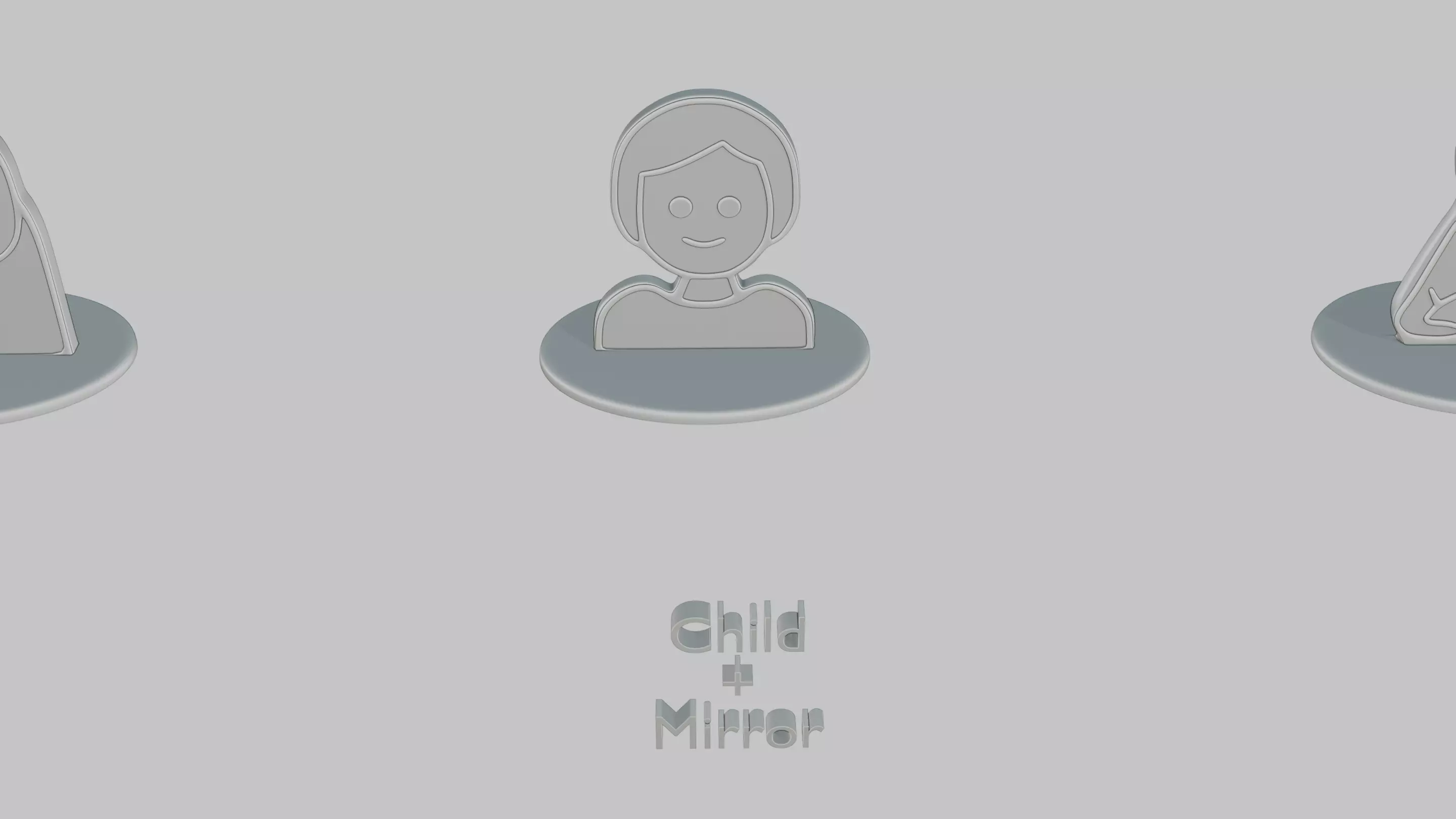 Baby Shower Pack Emoji Statues 3D print model_3