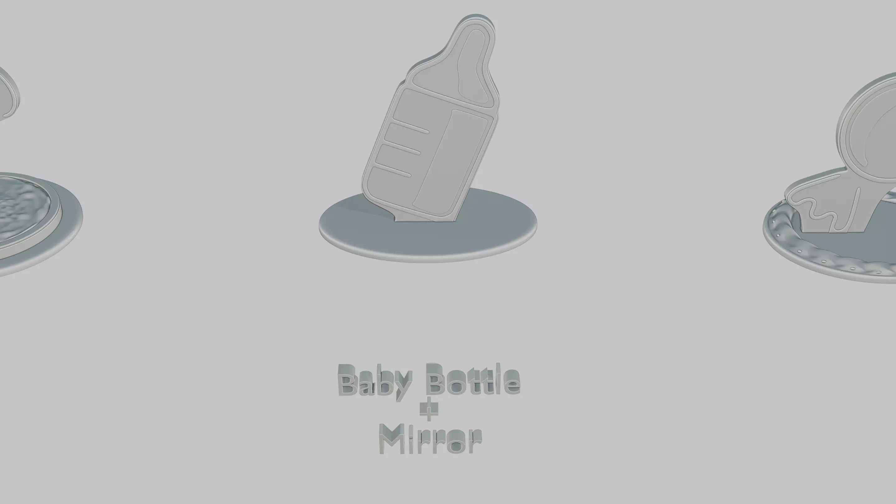 Baby Shower Pack Emoji Statues 3D print model_17