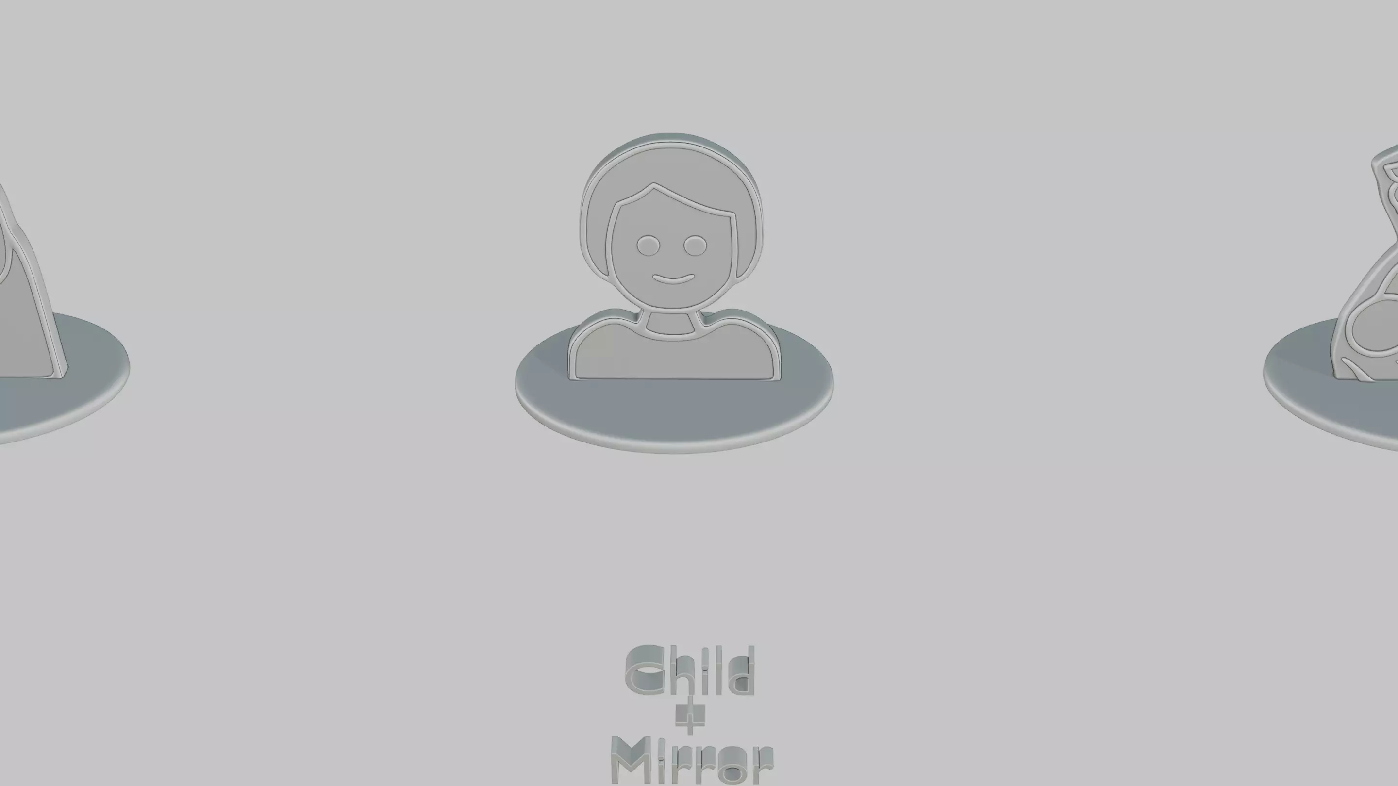 Baby Shower Pack Emoji Statues 3D print model_4