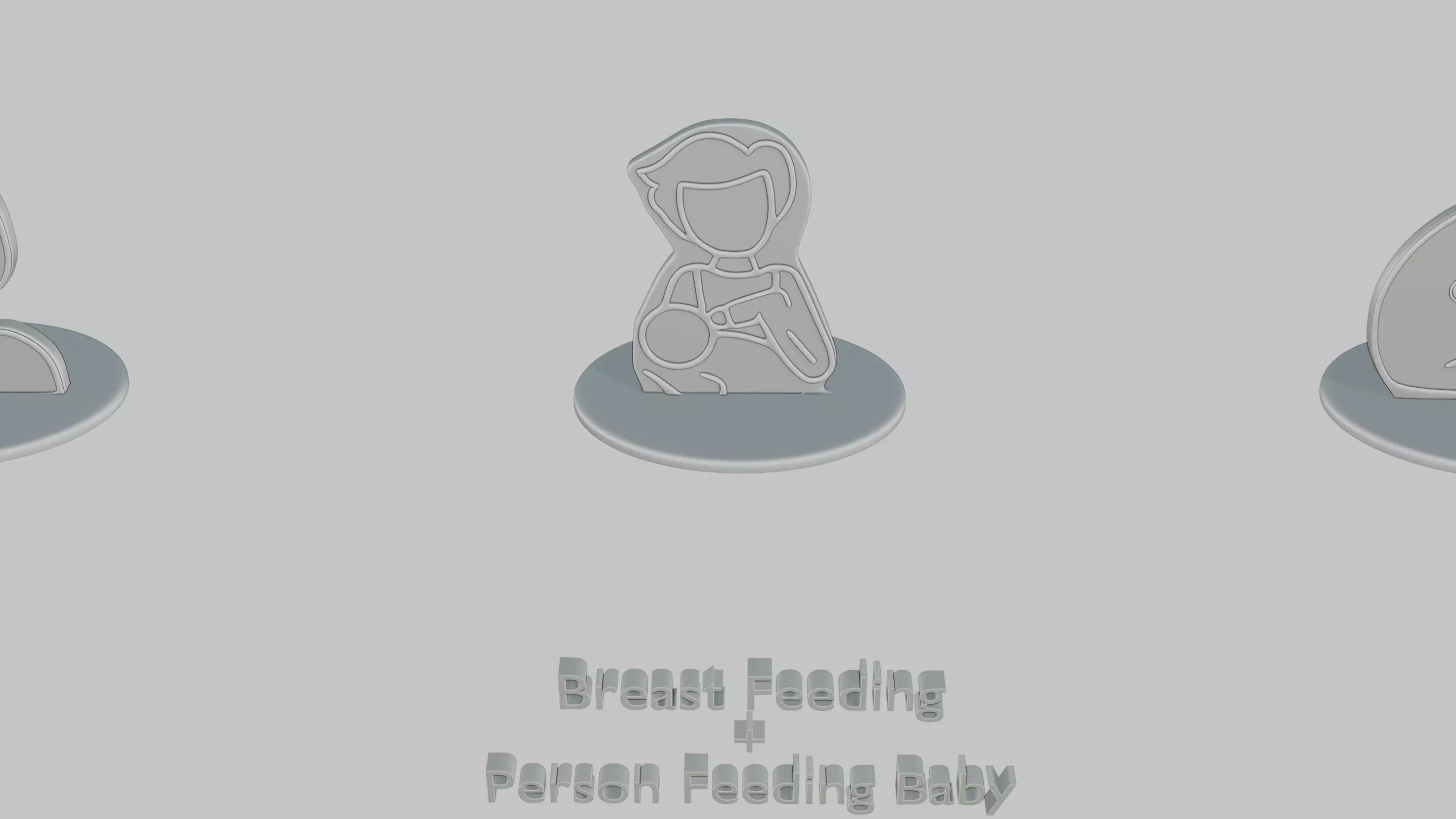 Baby Shower Pack Emoji Statues 3D print model_6