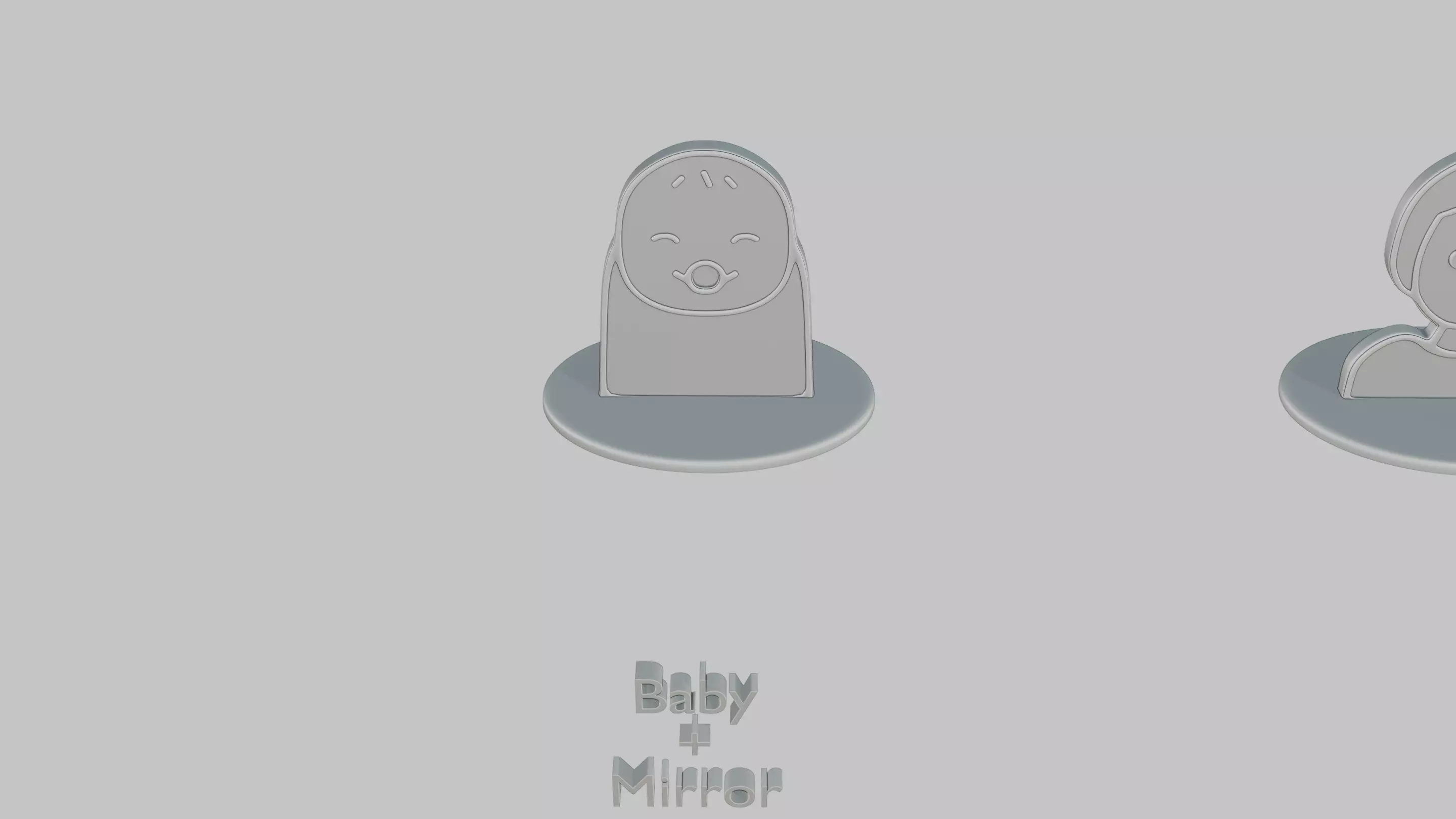 Baby Shower Pack Emoji Statues 3D print model_2
