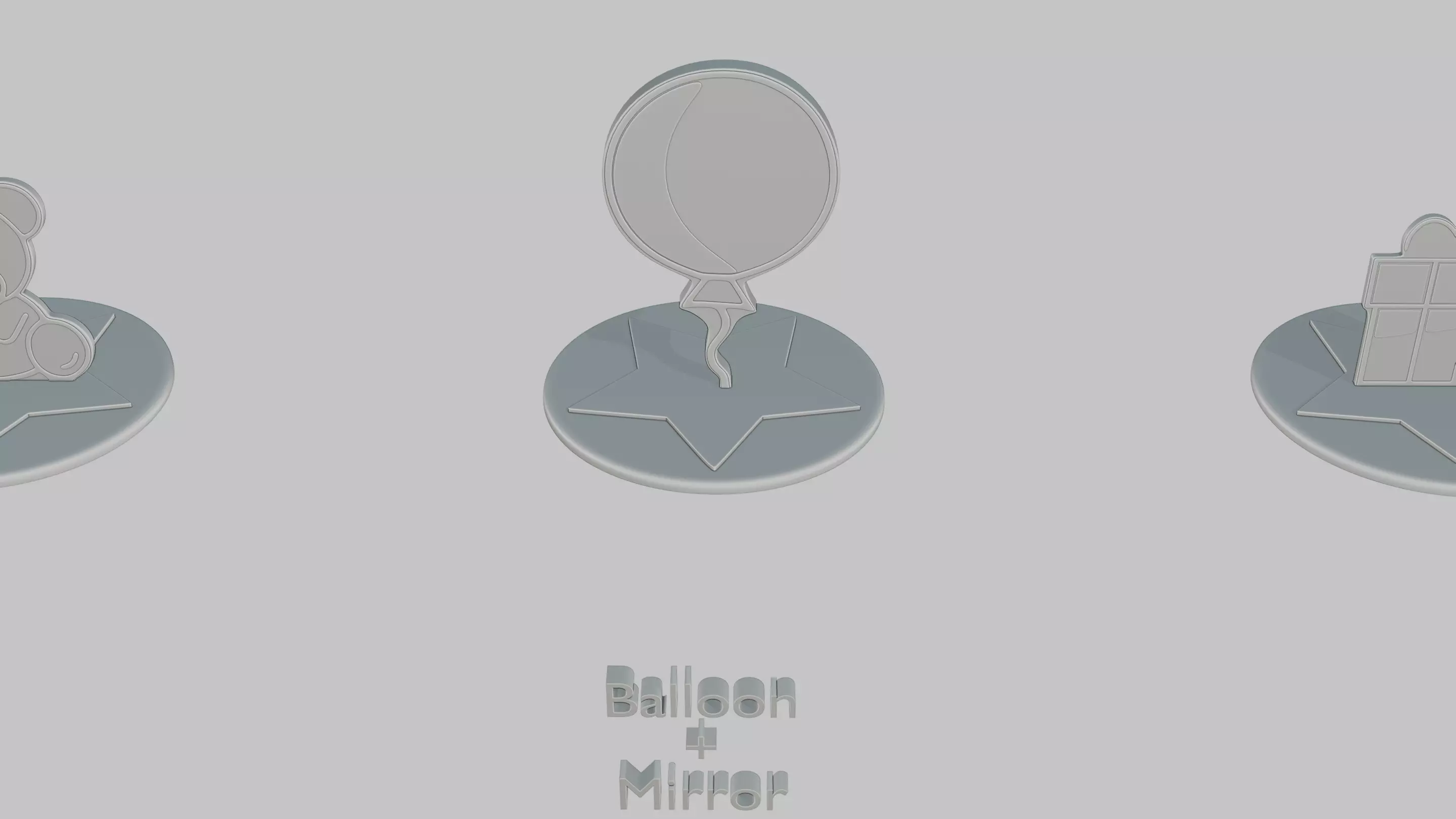 Baby Shower Pack Emoji Statues 3D print model_24