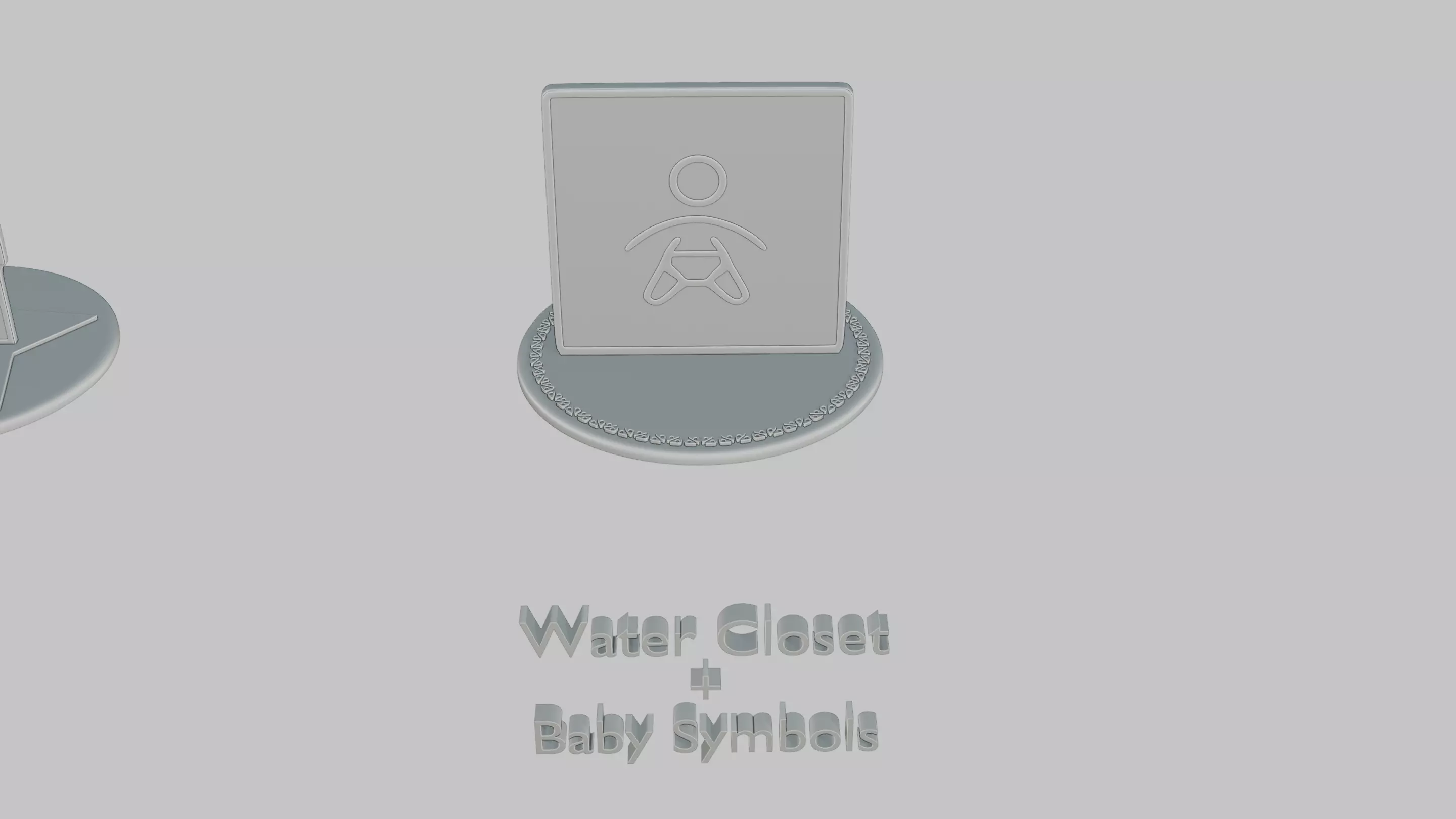 Baby Shower Pack Emoji Statues 3D print model_27