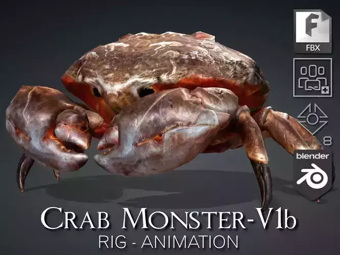 Crab Monster-V1b 3D model