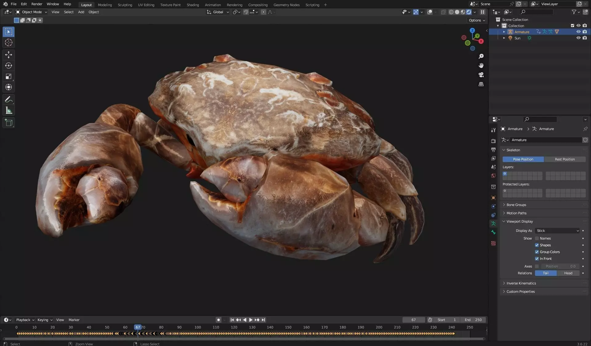 Crab Monster-V1b 3D model_19