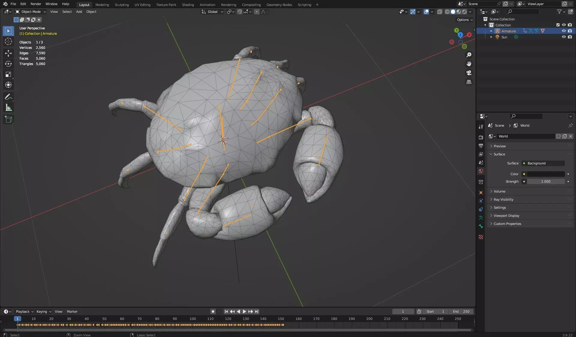 Crab Monster-V1b 3D model_16