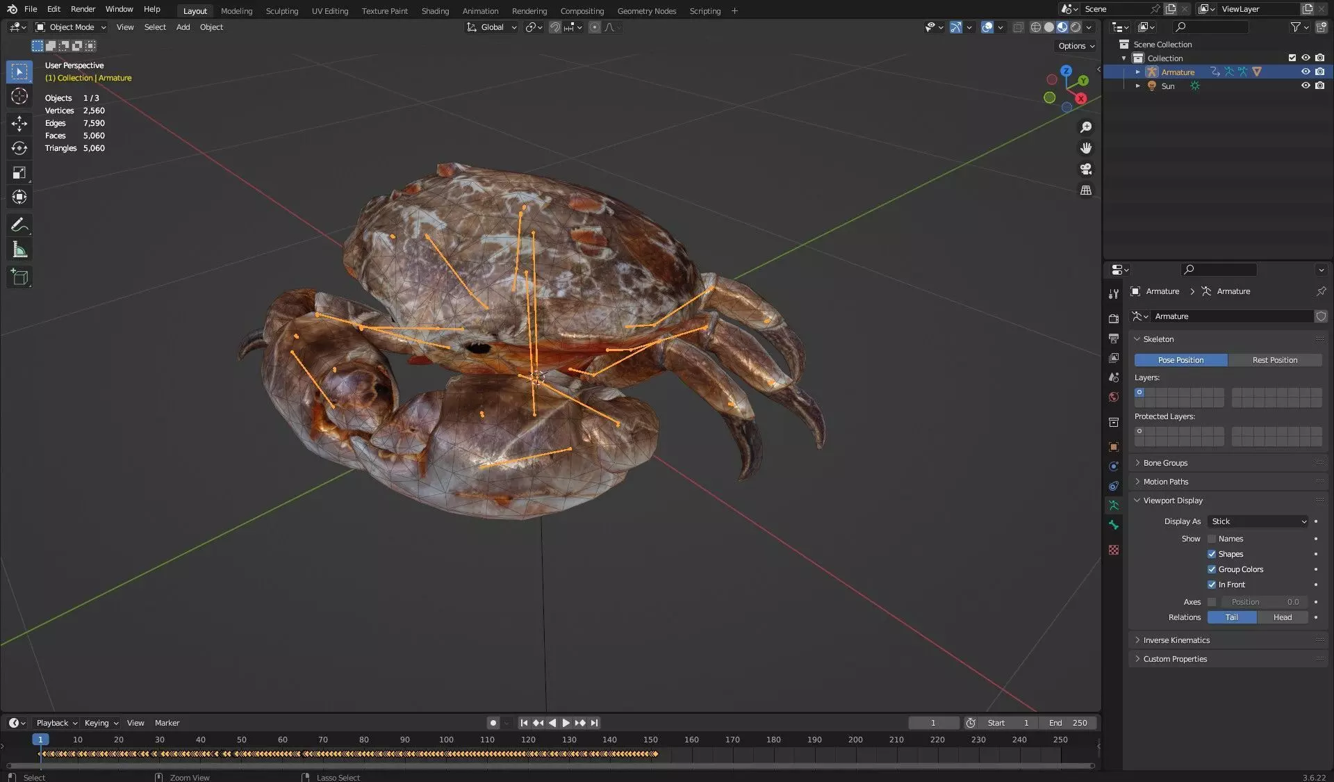 Crab Monster-V1b 3D model_15