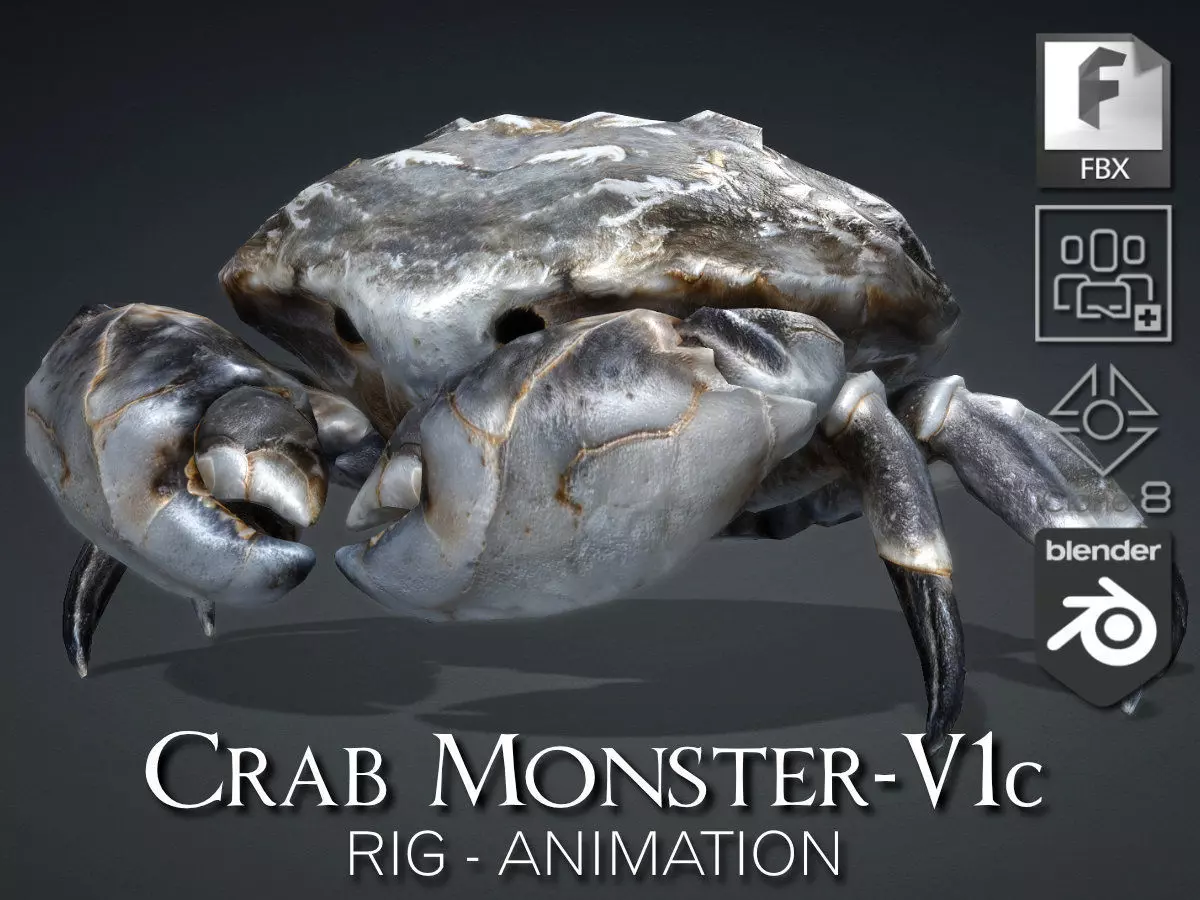 Crab Monster-V1c 3D model_0