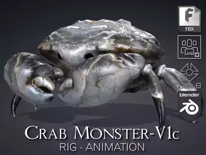 Crab Monster-V1c 3D model
