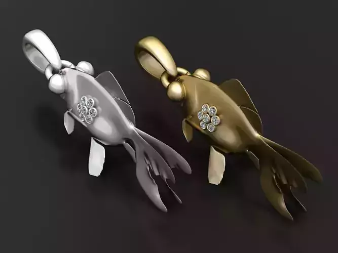 FISH GOLD PENDANT 