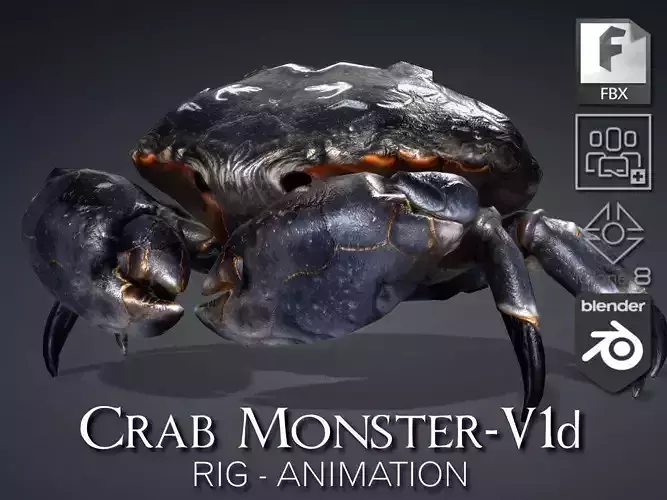 Crab Monster-V1d 3D model