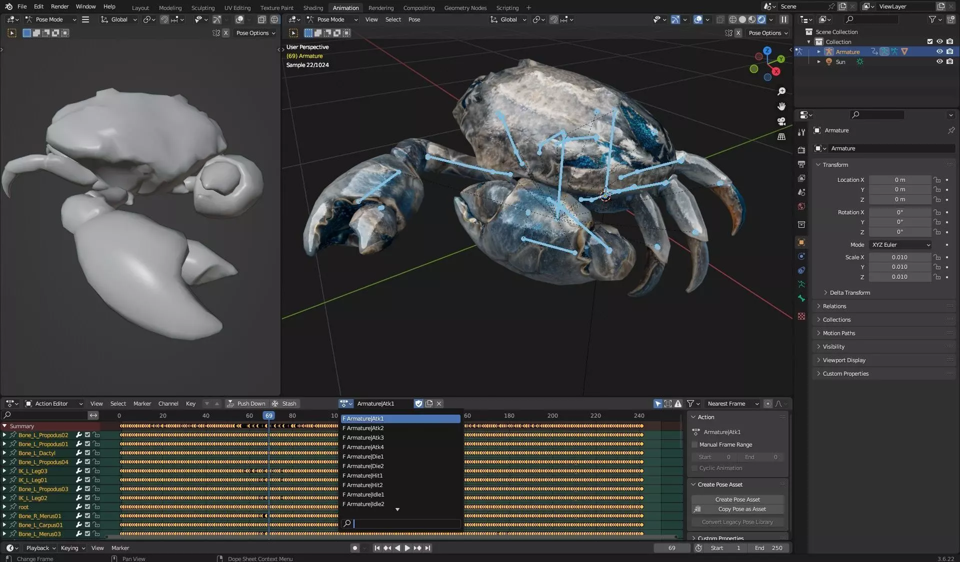 Crab Monster-V1e 3D model_18