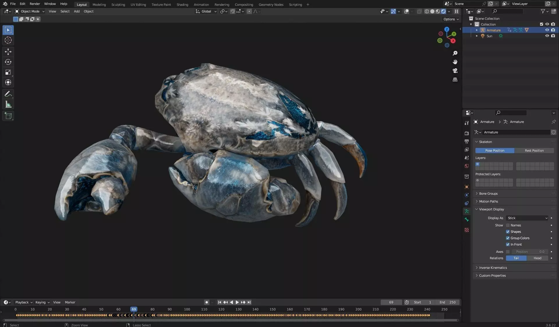 Crab Monster-V1e 3D model_19