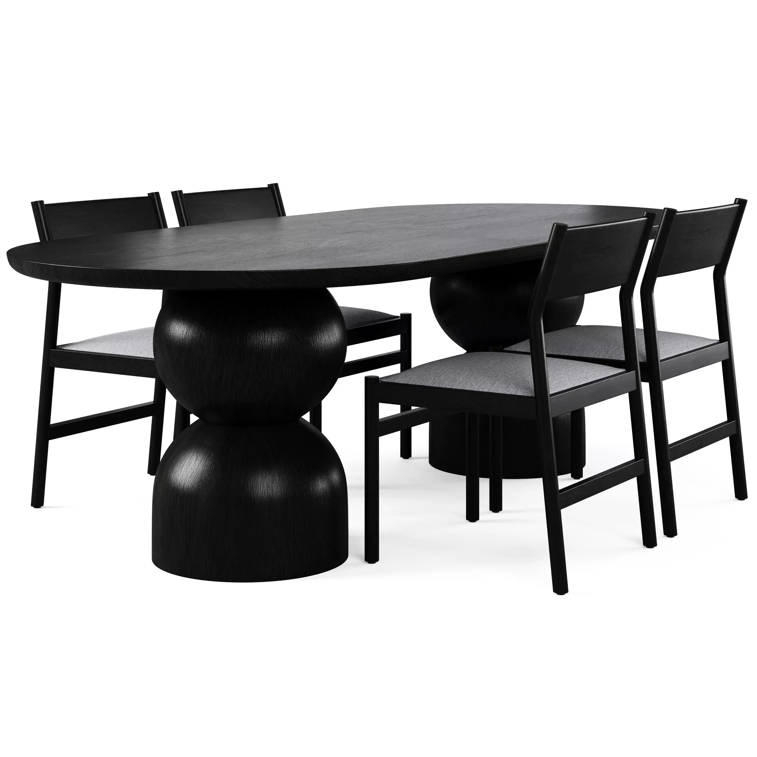 Mirit Dining Chair and Elemental Table by Interior Secrets 3D model_0