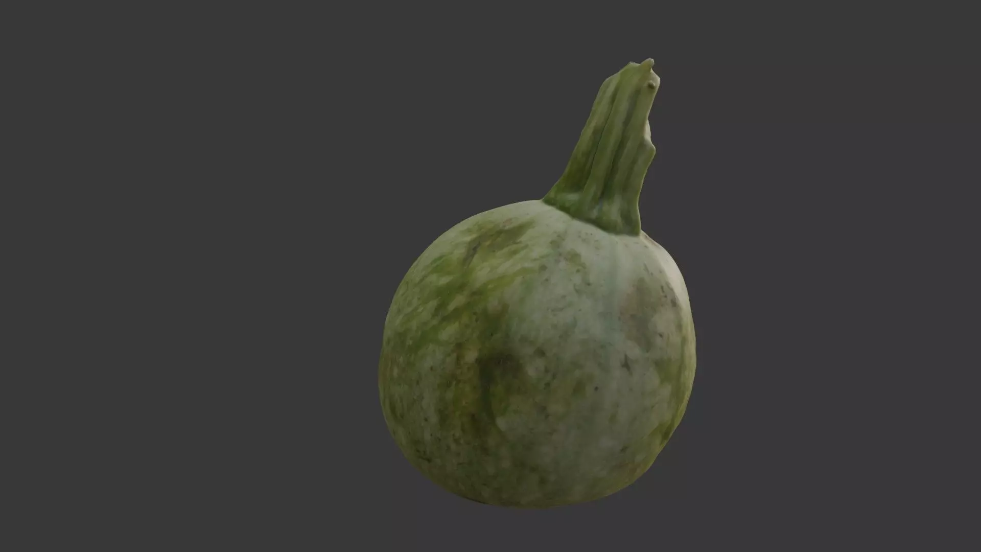 Round Squash Vegetable Scan Low-poly 3D model_3