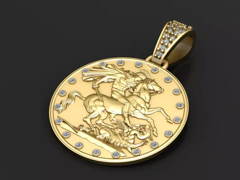 ROUND HOURS PENDANT  3D print model_2