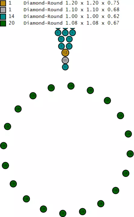 ROUND HOURS PENDANT  3D print model_5