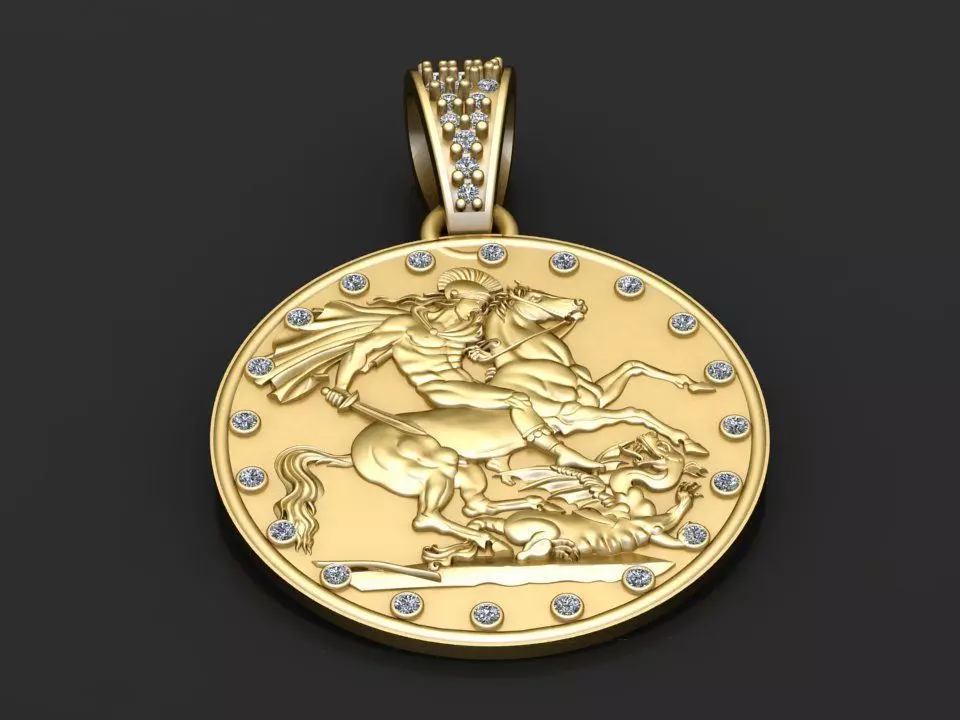 ROUND HOURS PENDANT  3D print model_0