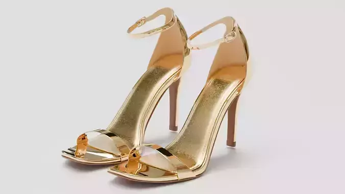 Women heels 02 Low-poly 3D model