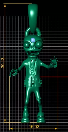 SKULL PENDANT  3D print model_4