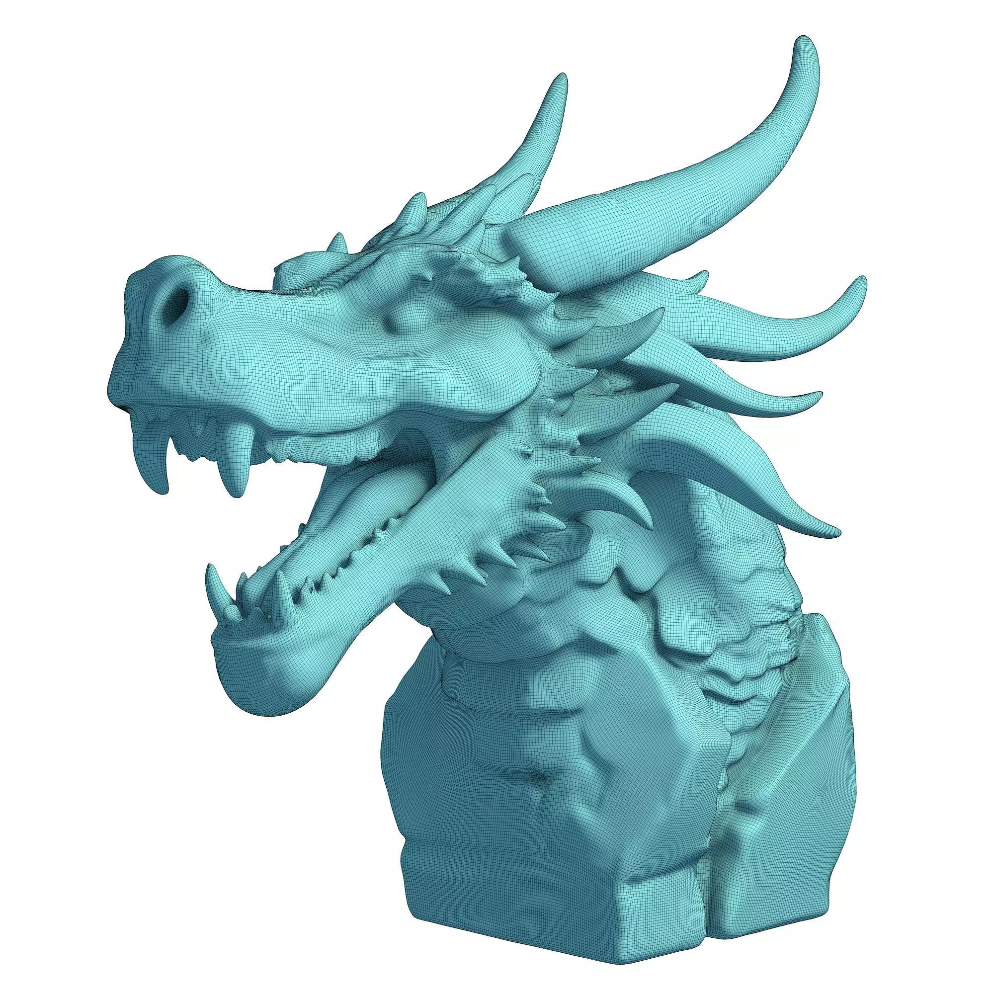 Dragon Head 3D print model_7