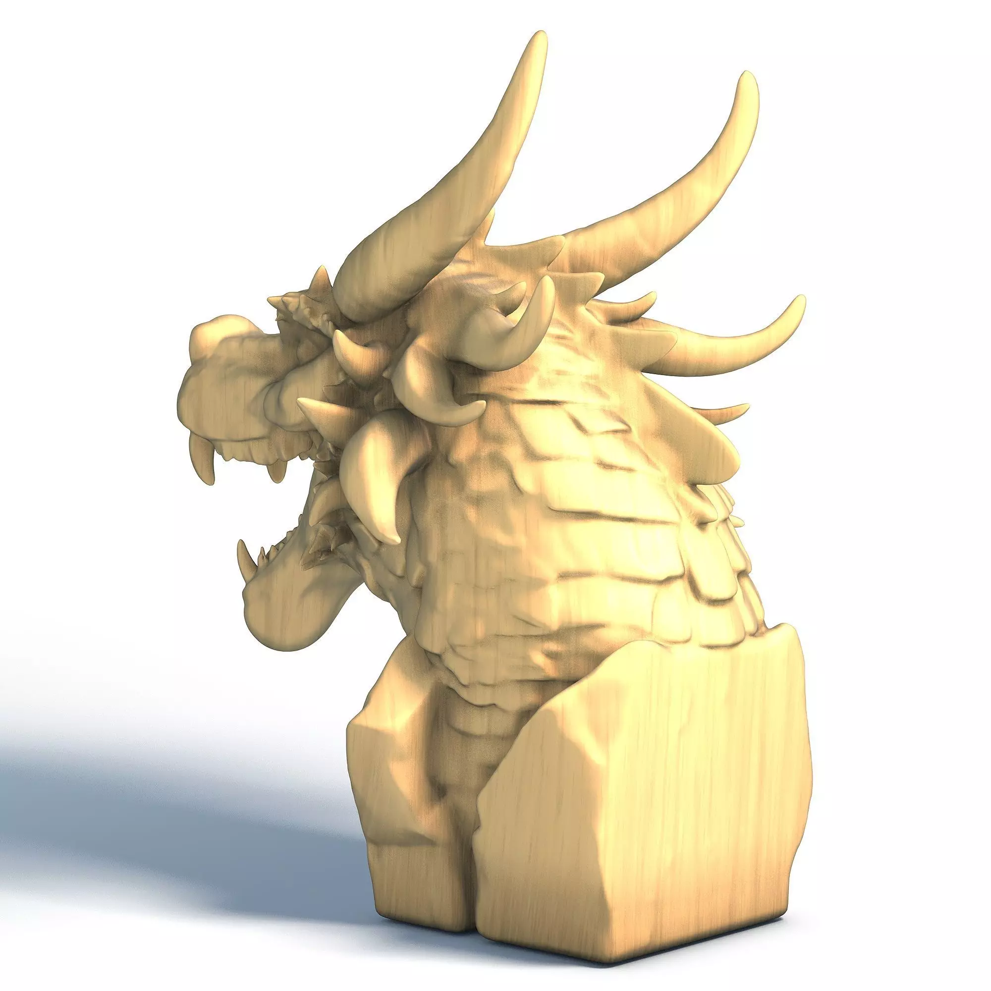 Dragon Head 3D print model_2
