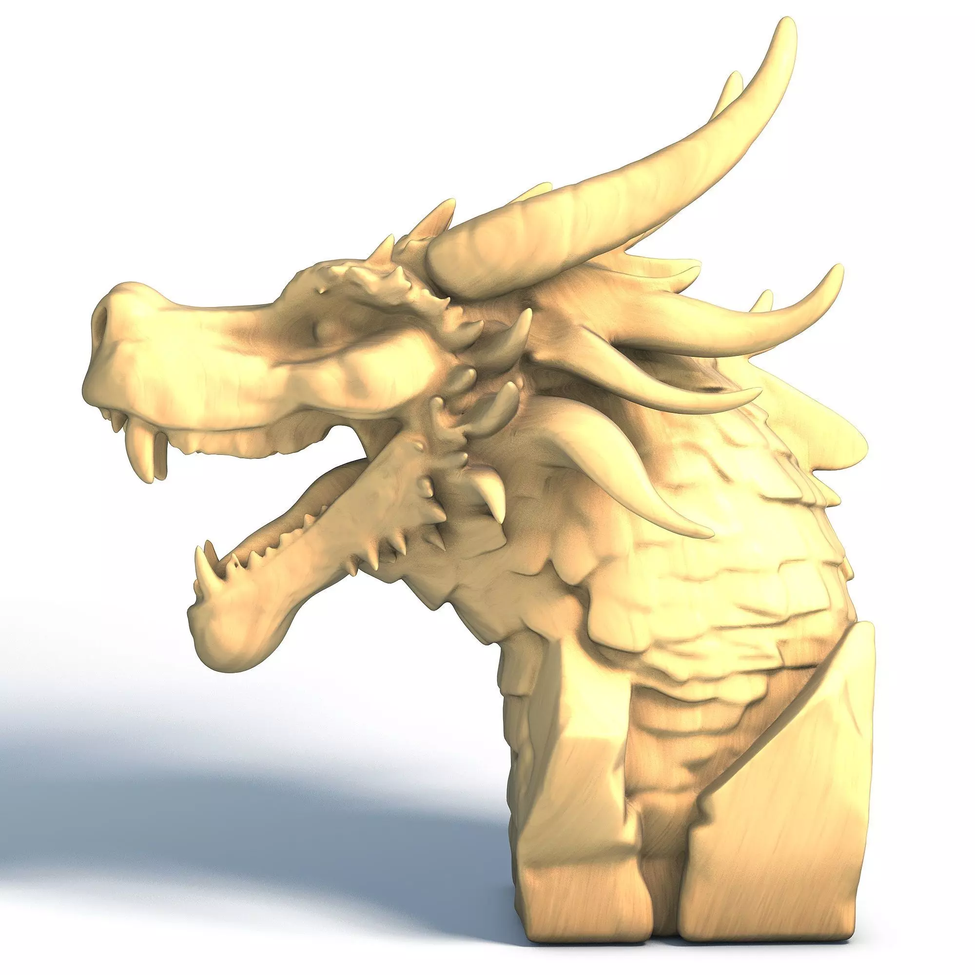 Dragon Head 3D print model_1