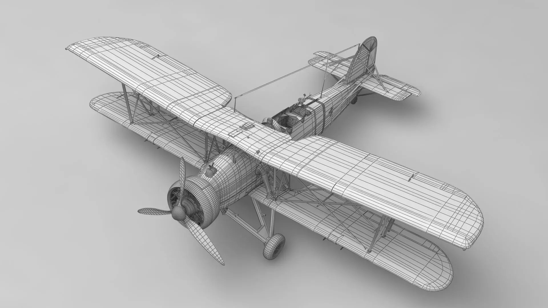 Swordfish MK1 1934 3D model_9
