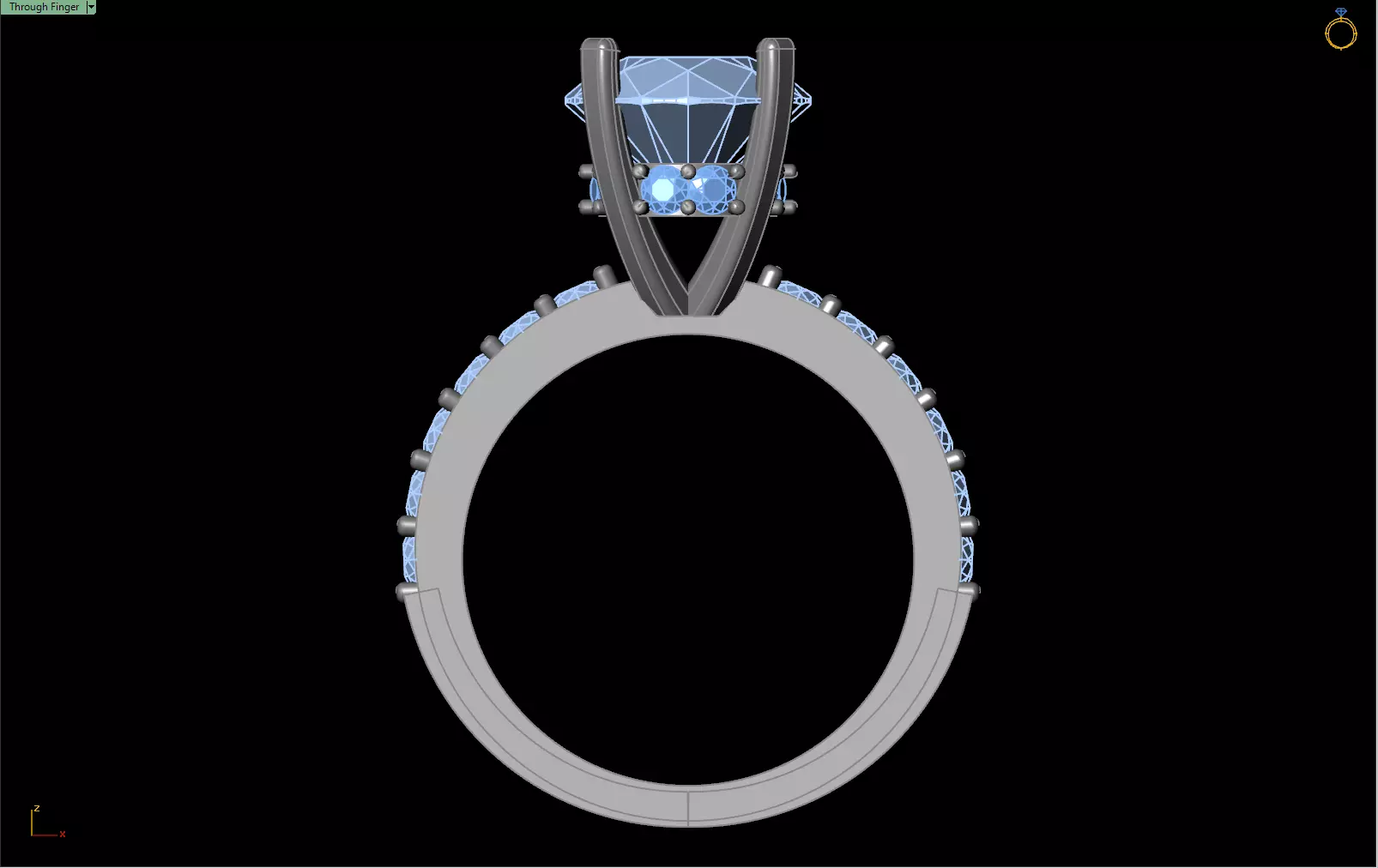 jewelry ring 3D print model 3D print model_8