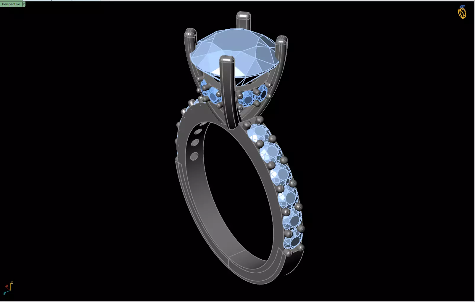 jewelry ring 3D print model 3D print model_7