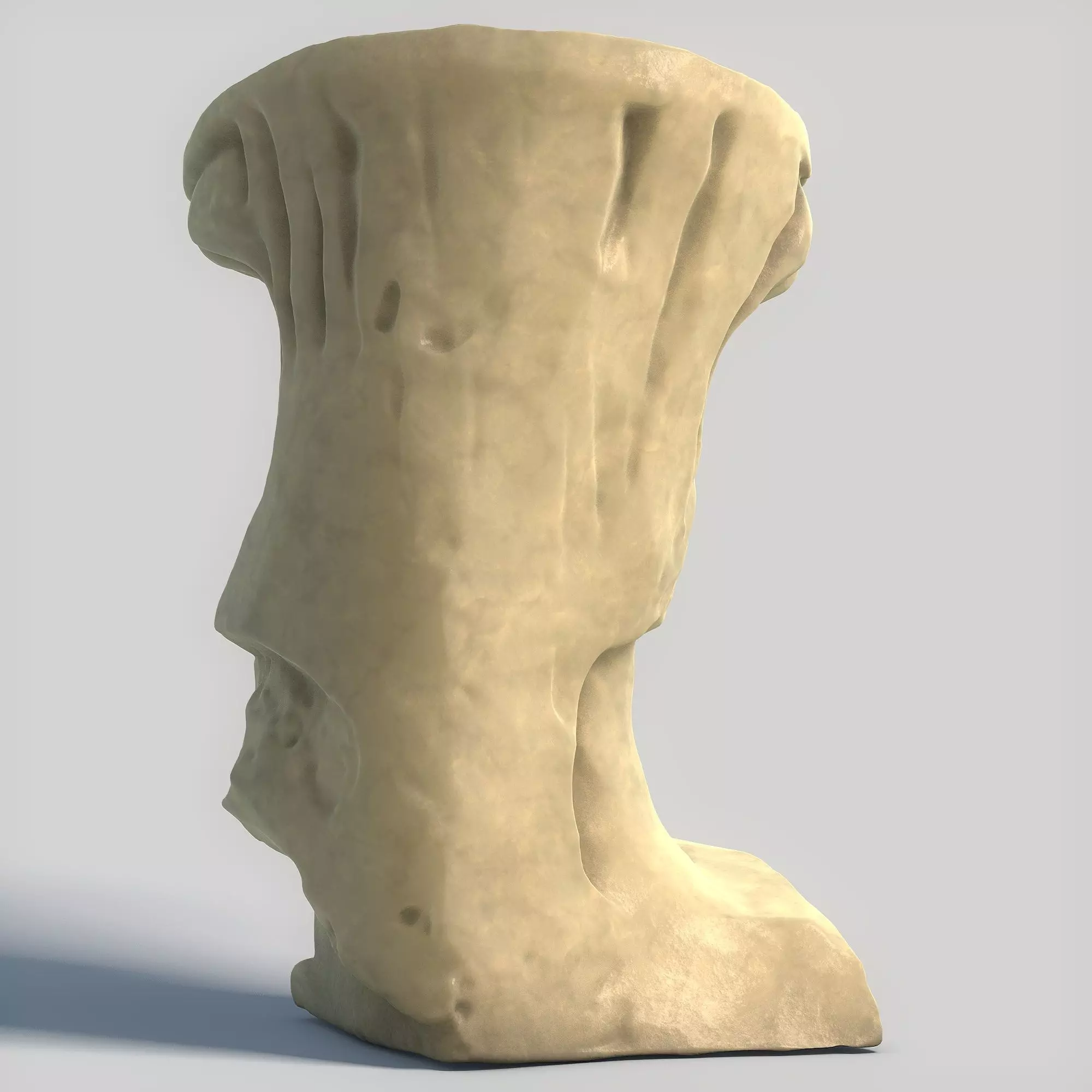 Stone Woman Sculpture 3D print model_3