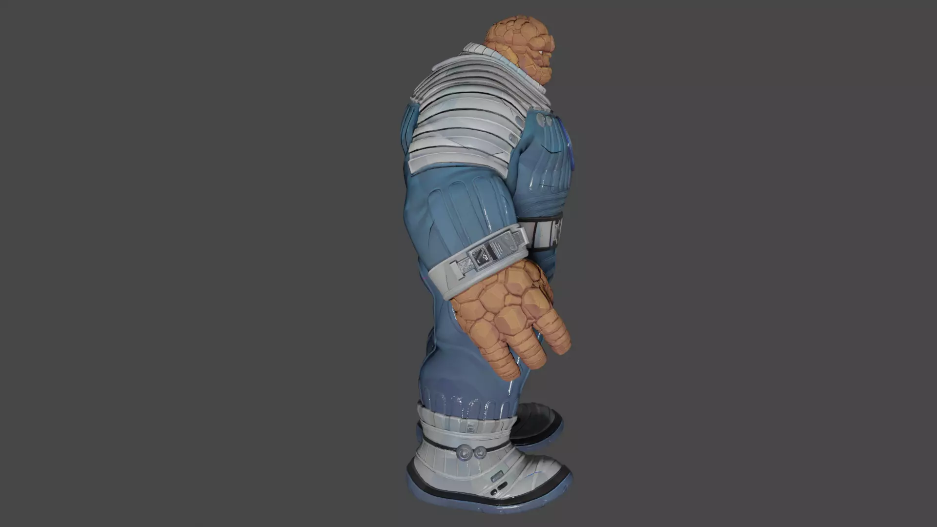 The Thing Low-poly 3D model_2