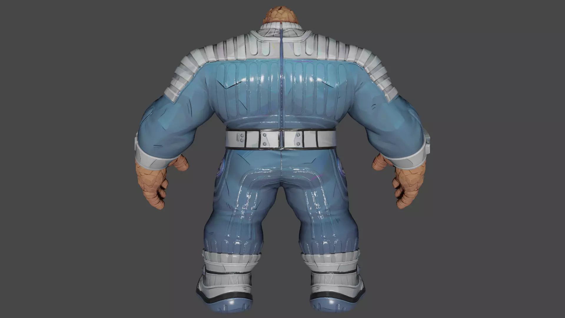 The Thing Low-poly 3D model_4