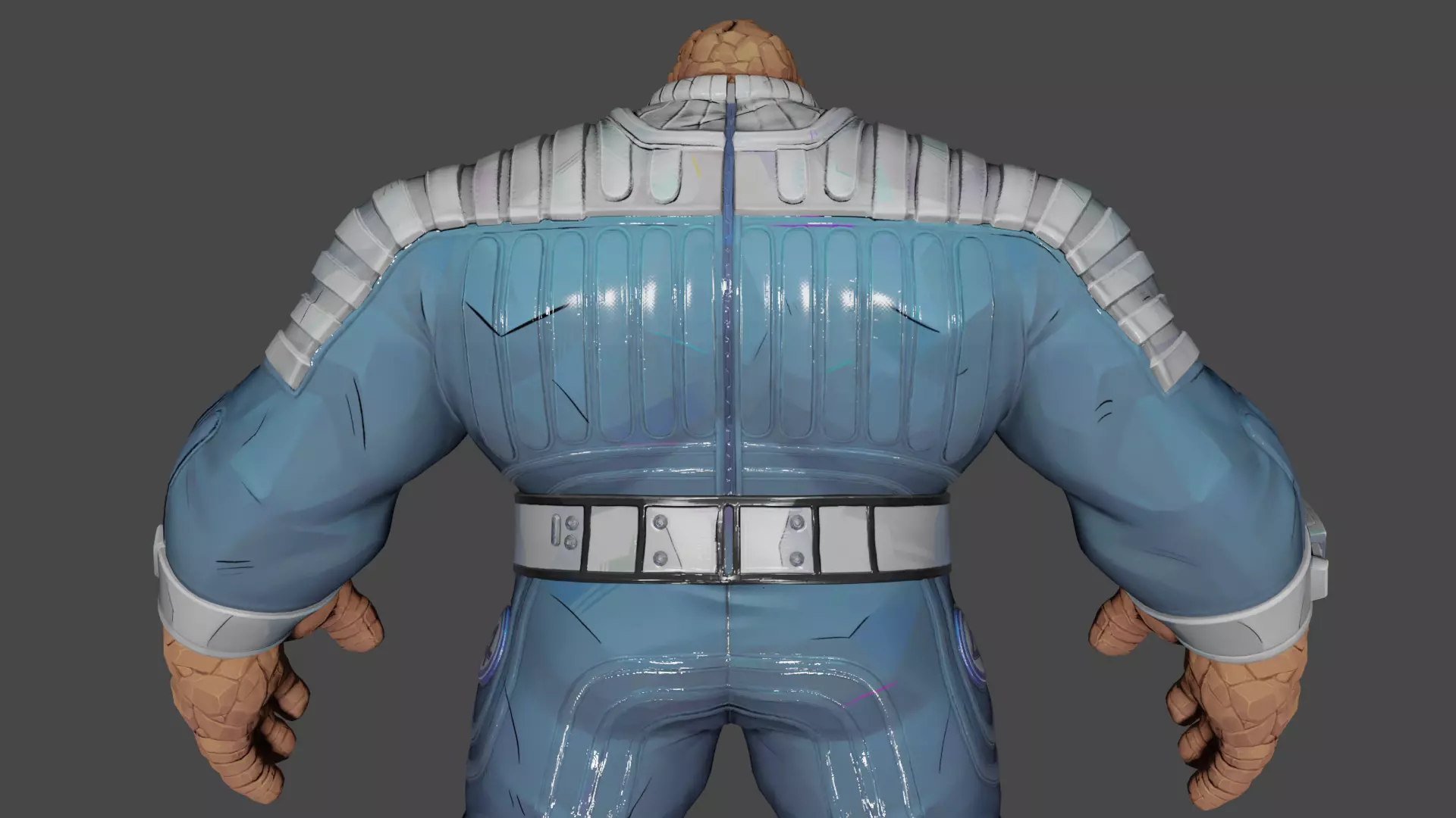 The Thing Low-poly 3D model_5