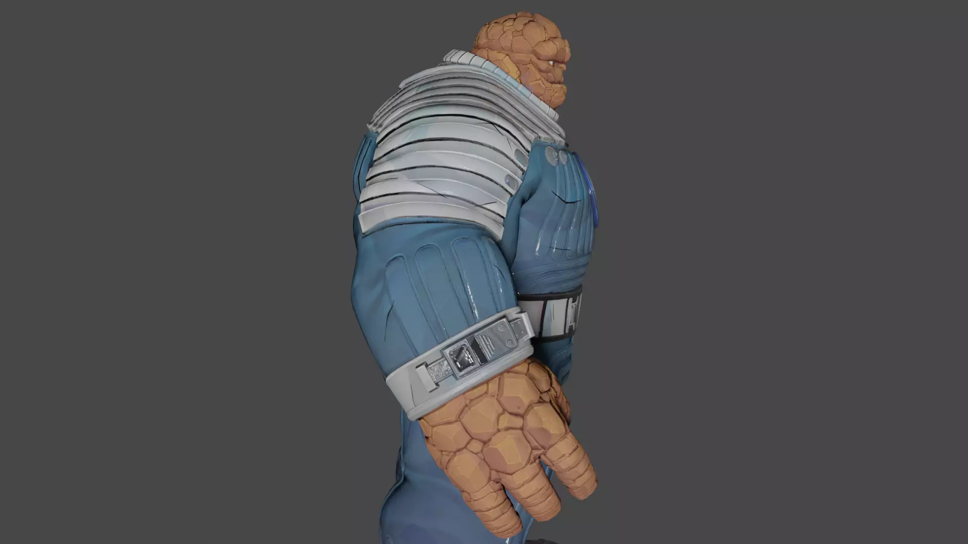 The Thing Low-poly 3D model_3
