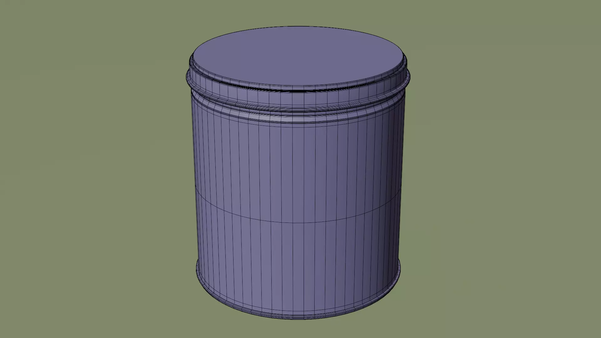 Aluminium Food can Pack Low-poly 3D model_30