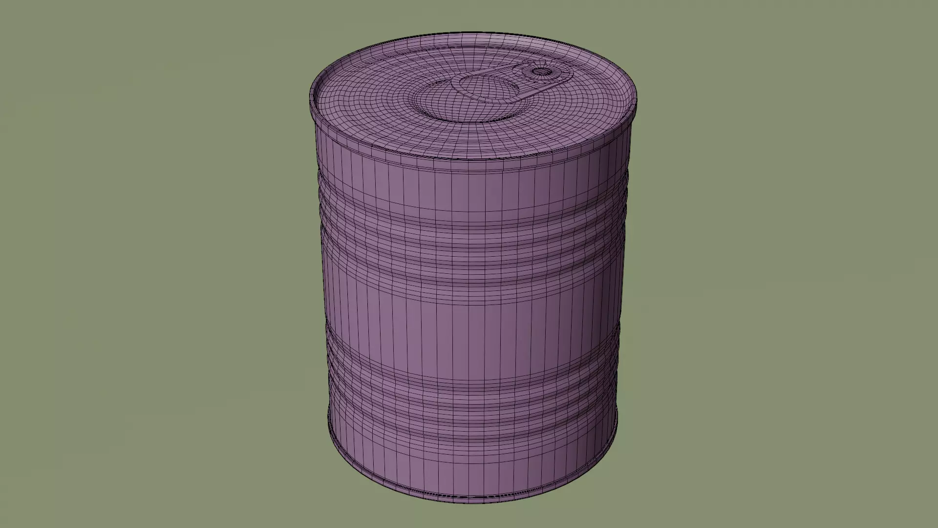 Aluminium Food can Pack Low-poly 3D model_20