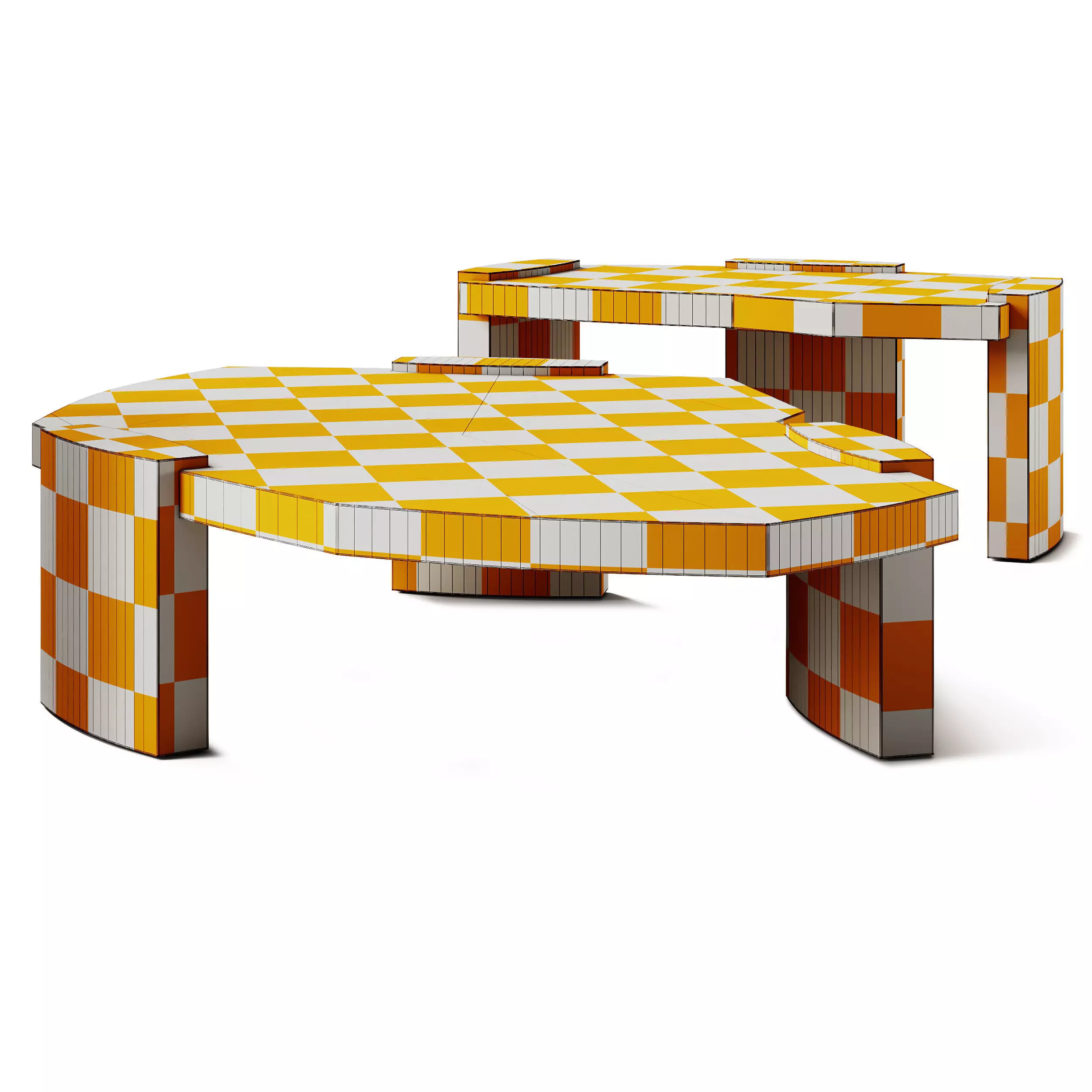 Secolo Kora Wooden Coffee Tables 3D model_8