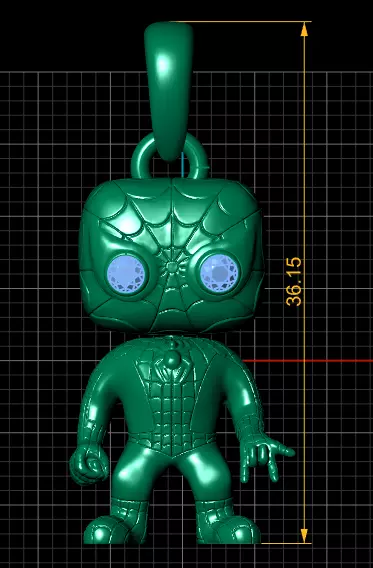 SOIDER MEN PENDANT 3D print model_3