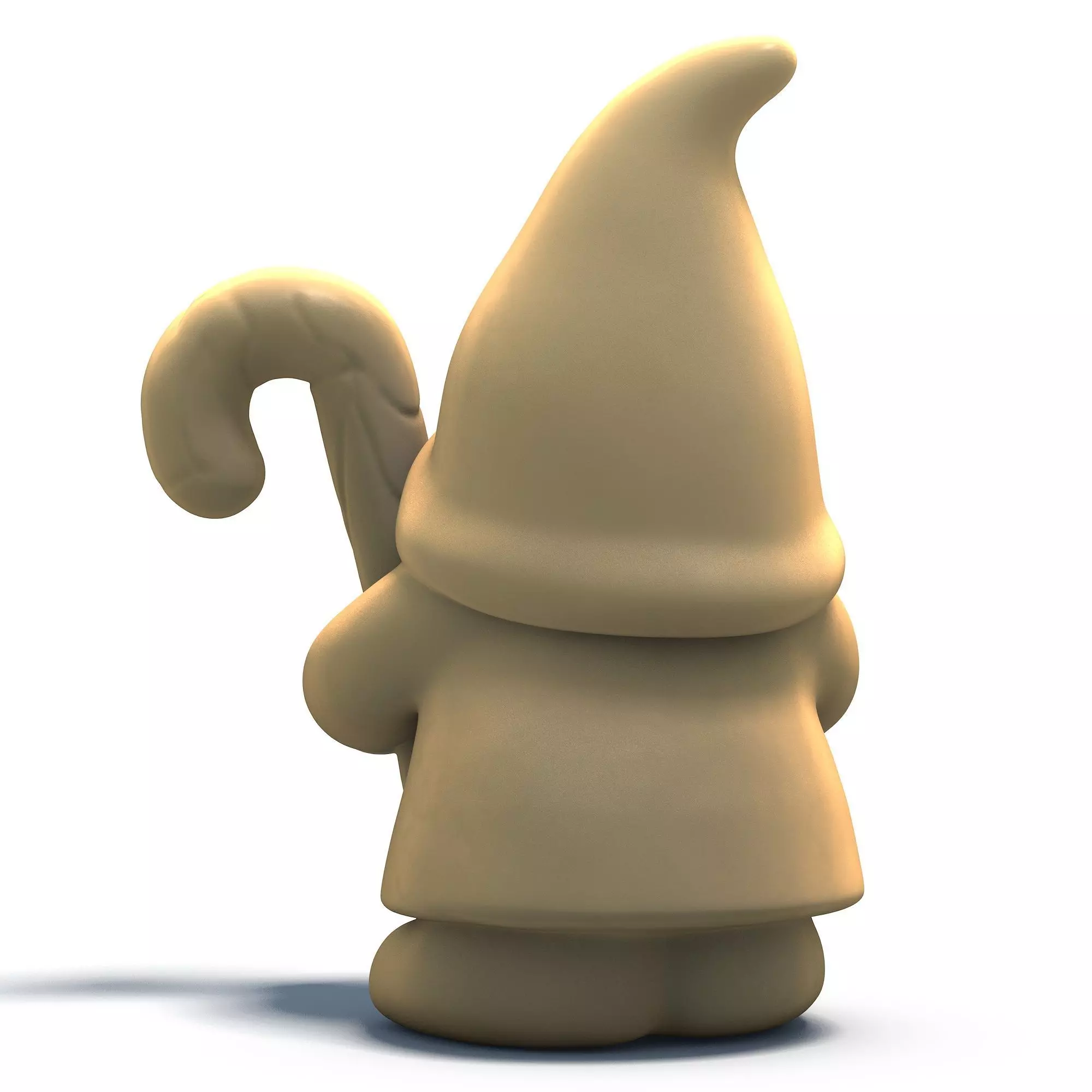 Candy Cane Gnome Christmas Figurine 3D print model_4